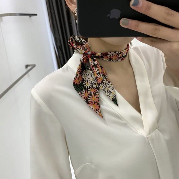 NEW! NWOT Madewell Silk Skinny Bandana - Picture 3 of 4